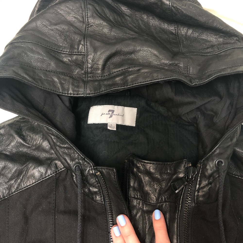 7 FOR ALL MANKIND leather jacket - Picture 5 of 9